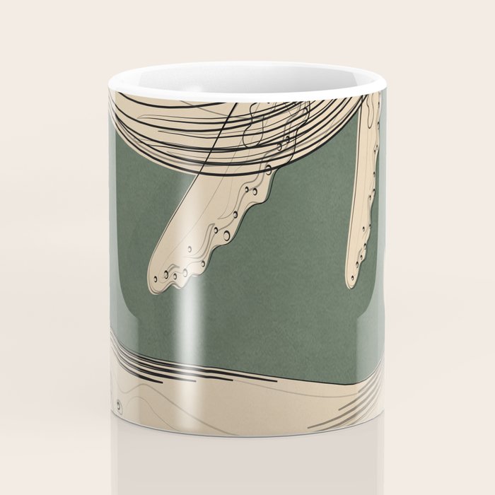 Modern Minimalist Abstract Whales 4 Coffee Mug Gallery Image 4