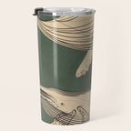 Modern Minimalist Abstract Whales 4 Travel Mug Gallery Image 3