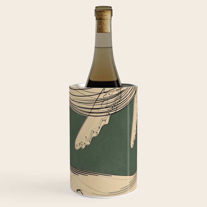 Modern Minimalist Abstract Whales 4 Wine Chiller Gallery Image 1