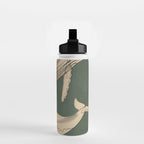 Modern Minimalist Abstract Whales 4 Water Bottle Gallery Image 2