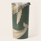 Modern Minimalist Abstract Whales 4 Travel Mug Gallery Image 2