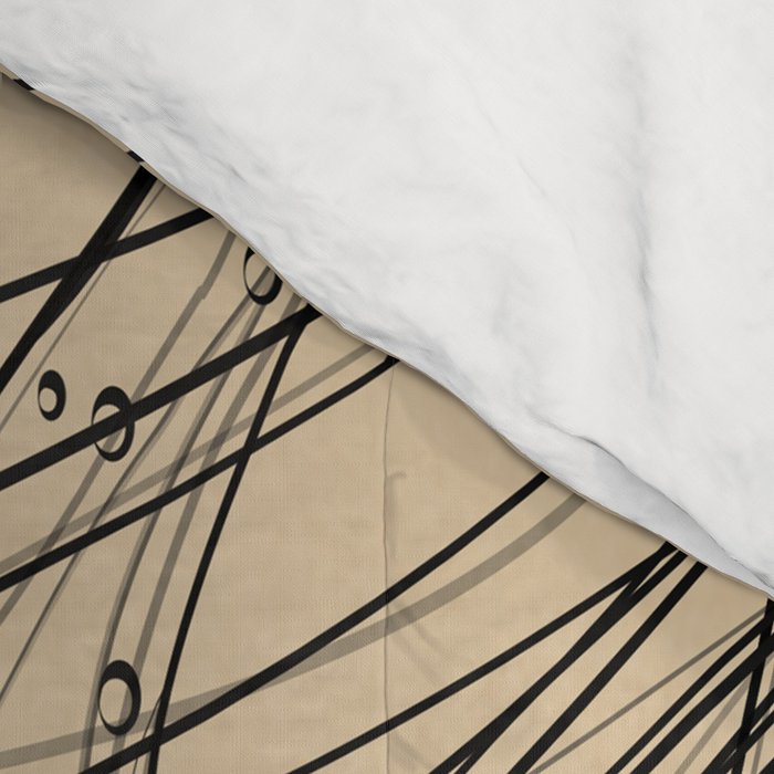 Modern Minimalist Abstract Whales 4 Comforter Gallery Image 4