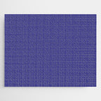 Bold Blue Minimalist Fine Weave Mid Century Modern Woven Line Pattern Jigsaw Puzzle Gallery Image 1
