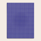 Bold Blue Minimalist Fine Weave Mid Century Modern Woven Line Pattern Notebook Gallery Image 4