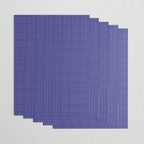 Bold Blue Minimalist Fine Weave Mid Century Modern Woven Line Pattern Wrapping Paper Gallery Image 3