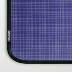 Bold Blue Minimalist Fine Weave Mid Century Modern Woven Line Pattern Laptop Sleeve Gallery Image 3