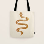Minimal Snake - Desert Orange II Tote Bag Gallery Image 1