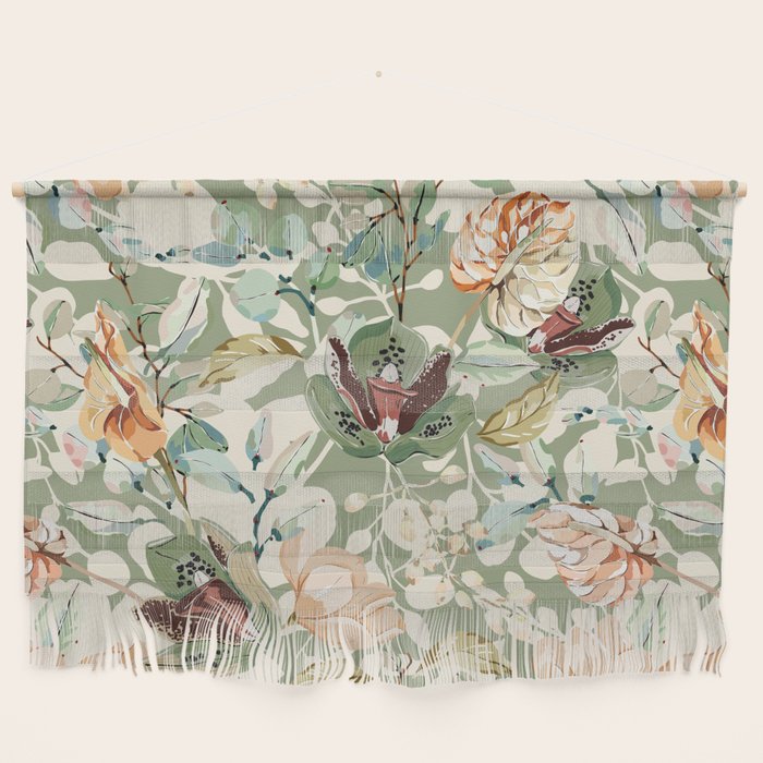Lush colorful exotic garden B Wall Hanging Gallery Image 1
