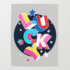 LUCKY Typography Poster Gallery Image 4