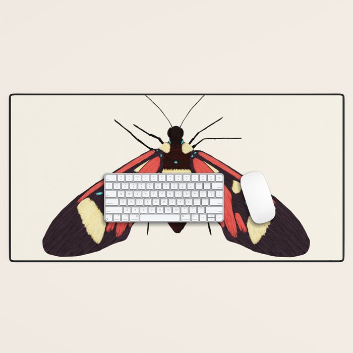  red butterfly Desk Mat Gallery Image 1