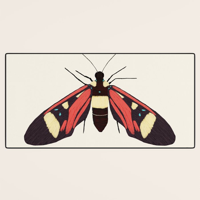  red butterfly Desk Mat Gallery Image 3