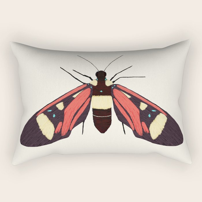  red butterfly Rectangular Pillow Gallery Image 2