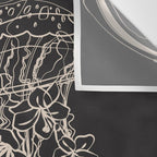 Minimal Floral Jellyfishes 2 Wall Tapestry Gallery Image 3