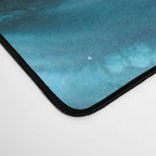 Abstract  Iceblue  And Gold Emerald Marble Landscape  Desk Mat Gallery Image 4