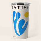Blue Leaf & Sun: Matisse Paper Cutouts I Travel Mug Gallery Image 1