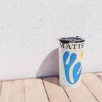 Blue Leaf & Sun: Matisse Paper Cutouts I Travel Mug Gallery Image 4