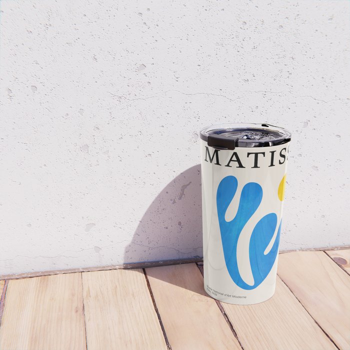 Blue Leaf & Sun: Matisse Paper Cutouts I Travel Mug Gallery Image 4