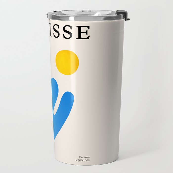 Blue Leaf & Sun: Matisse Paper Cutouts I Travel Mug Gallery Image 2