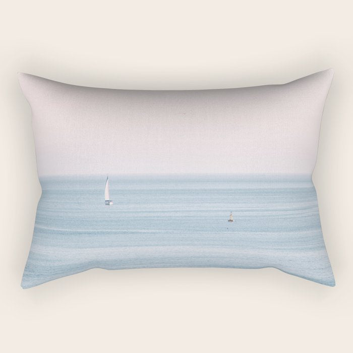 Ocean Pink Sky Rectangular Pillow Gallery Image 1