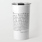 Ralph Waldo Emerson Quote, My Wish For You Travel Mug Gallery Image 1
