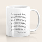 Ralph Waldo Emerson Quote, My Wish For You Coffee Mug Gallery Image 1