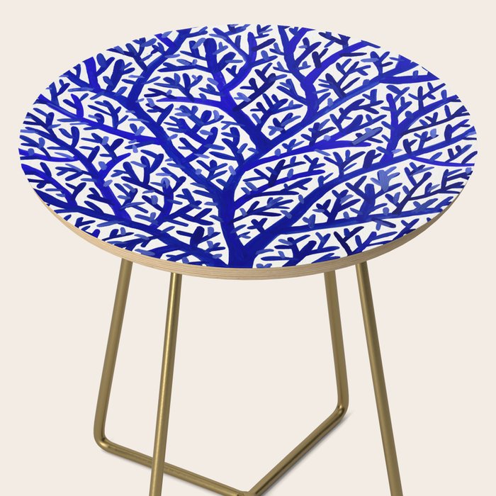 Fan Coral - Navy Side Table Gallery Image 2