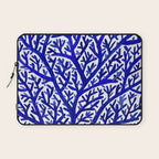 Fan Coral - Navy Laptop Sleeve Gallery Image 1