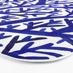 Fan Coral - Navy Bath Mat Gallery Image 3