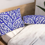 Fan Coral - Navy Pillow Sham Gallery Image 2