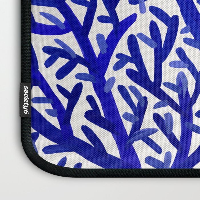 Fan Coral - Navy Laptop Sleeve Gallery Image 3
