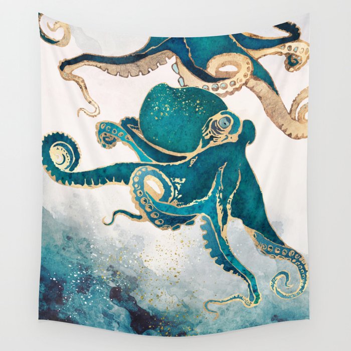 Underwater Dream V Wall Tapestry Gallery Image 4