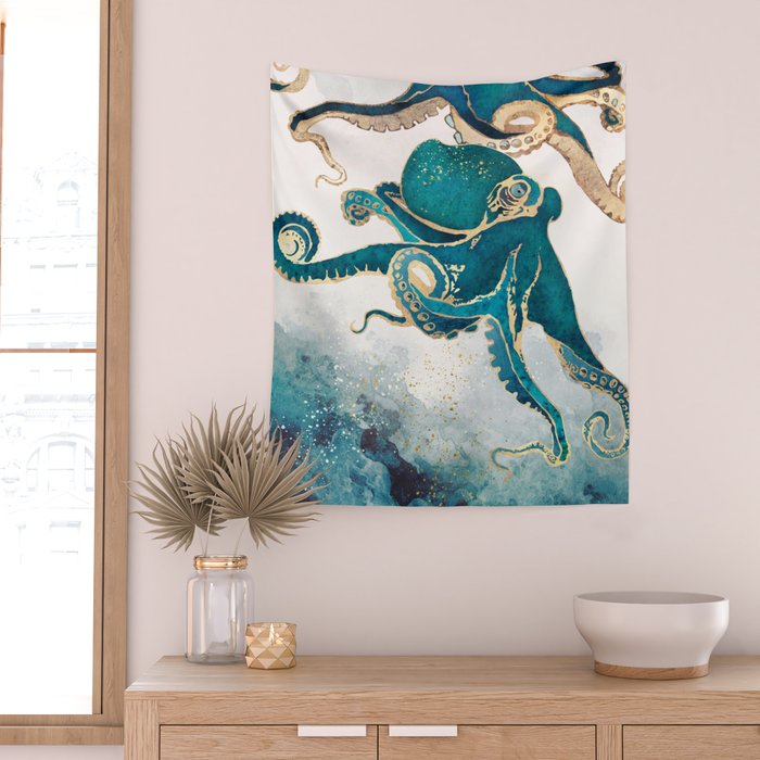 Underwater Dream V Wall Tapestry Gallery Image 2