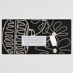mini mid-century pot  Desk Mat Gallery Image 1