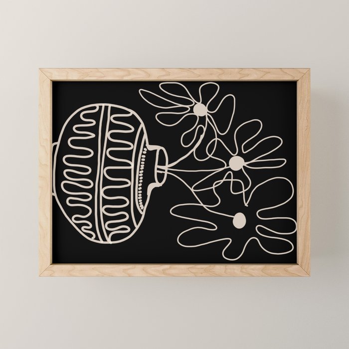 mini mid-century pot  Mini Art Print Gallery Image 1