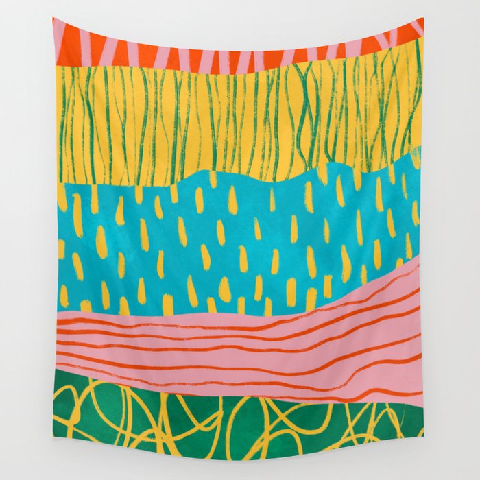 Pop Pattern Collage | PATTERN 10: The Retro Edition Wall Tapestry Gallery Image 4