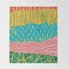 Pop Pattern Collage | PATTERN 10: The Retro Edition Throw Blanket Gallery Image 2