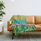 Pop Pattern Collage | PATTERN 10: The Retro Edition Throw Blanket Gallery Image 1