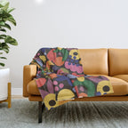 Bright Abstract Pattern #2 Throw Blanket Gallery Image 1