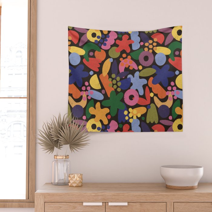 Bright Abstract Pattern #2 Wall Tapestry Gallery Image 2
