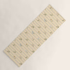Cozy Cottage Flowers With Stripes Yoga Mat Gallery Image 1