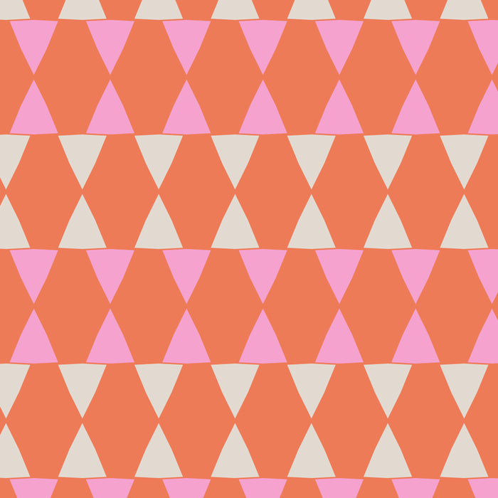 Abstract Triangles Pattern in Pink and Orange Coffee Mug Gallery Image 2