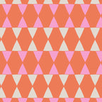 Abstract Triangles Pattern in Pink and Orange Coffee Mug Gallery Image 2