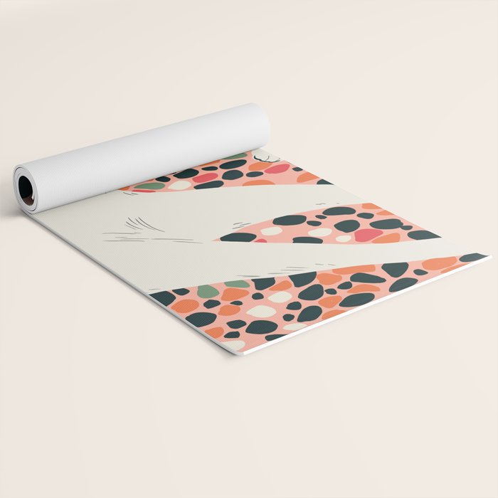 Cat Stretching Yoga Mat Gallery Image 2