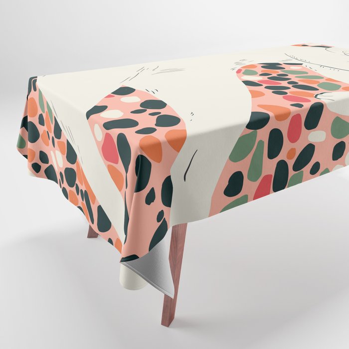 Cat Stretching Tablecloth Gallery Image 1