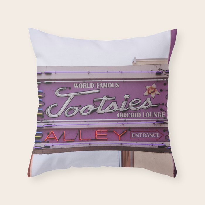 Tootsie's Orchid Lounge - Nashville Throw Pillow Gallery Image 6