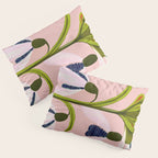 Snowdrop Trio on Blush Pink Pillow Sham Gallery Image 3