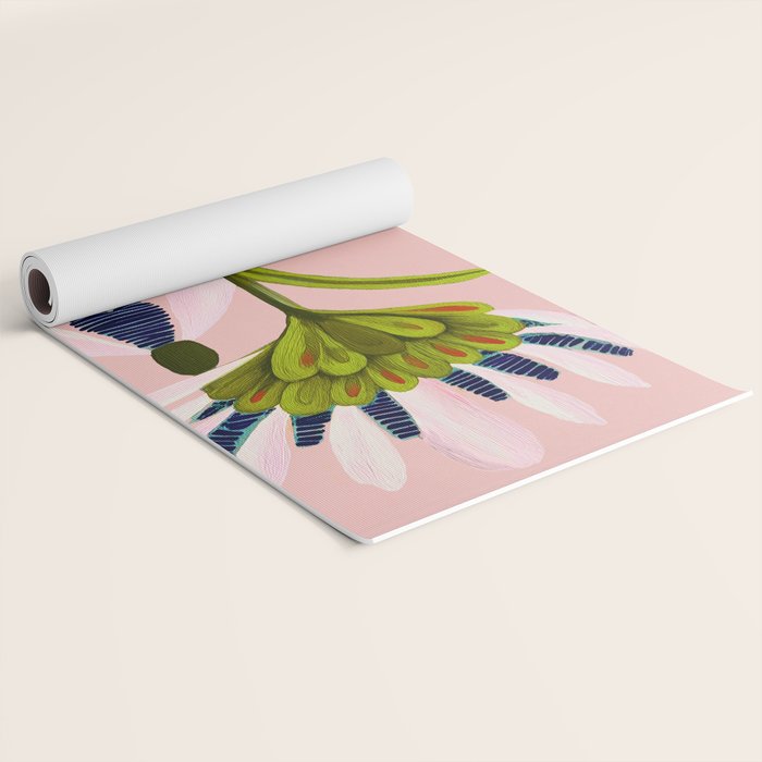 Snowdrop Trio on Blush Pink Yoga Mat Gallery Image 2