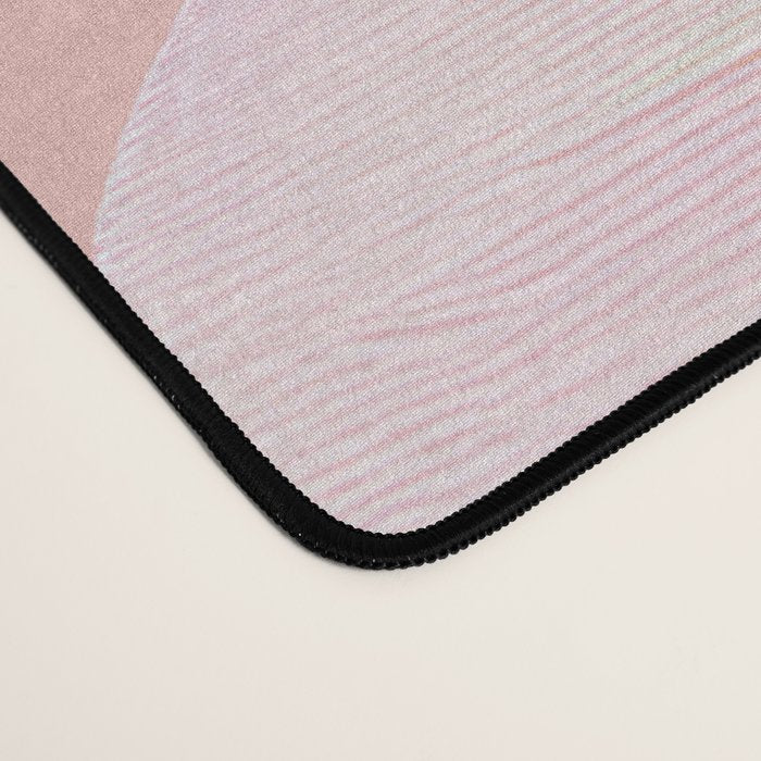 Snowdrop Trio on Blush Pink Desk Mat Gallery Image 4
