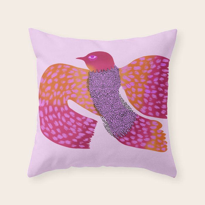 Wild Bird Throw Pillow Gallery Image 1