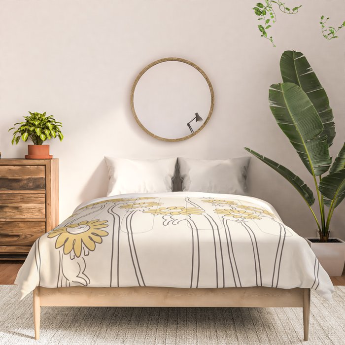 Cat and Plant 45 Comforter Gallery Image 3